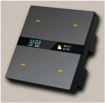 4-Gang Programmable Touch Switch Aluminum